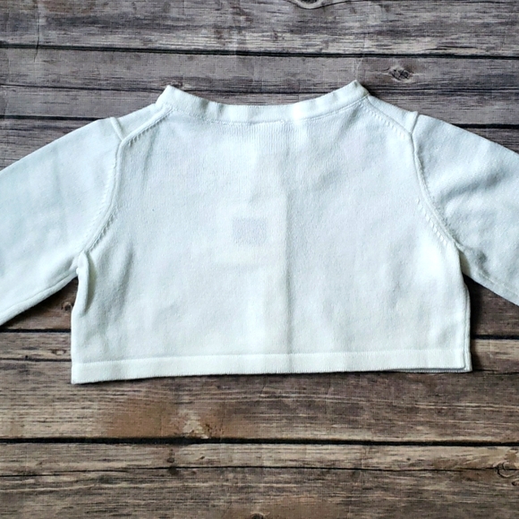 Janie and Jack Embroidered Crop Cardigan Sweater - Picture 6 of 8